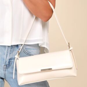 Lulus Downright Iconic Bone Shoulder Bag